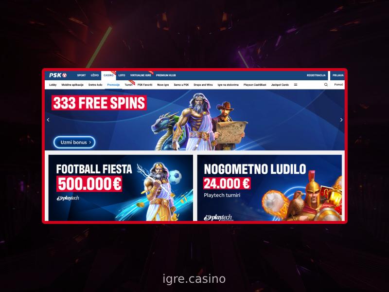 Casino promocije i ponude dobrodošlice PSK